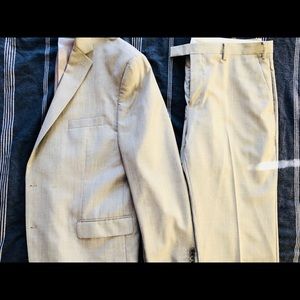 Marc Anthony Slim Fitted Grey Two Piece Suit